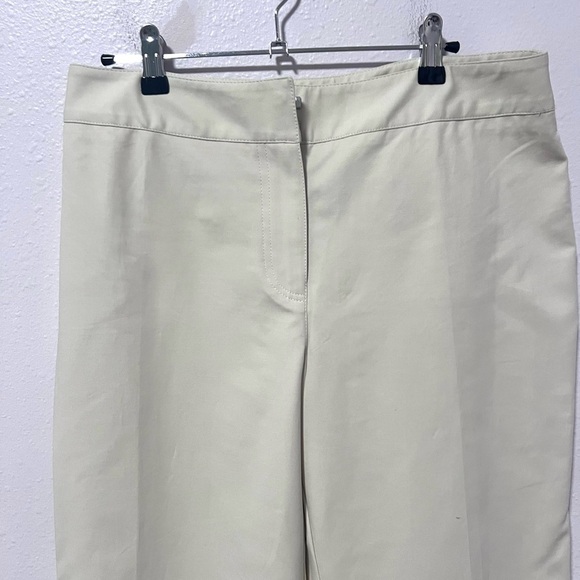 Chico's Cream straight wide leg trousers 10/M - Picture 7 of 10